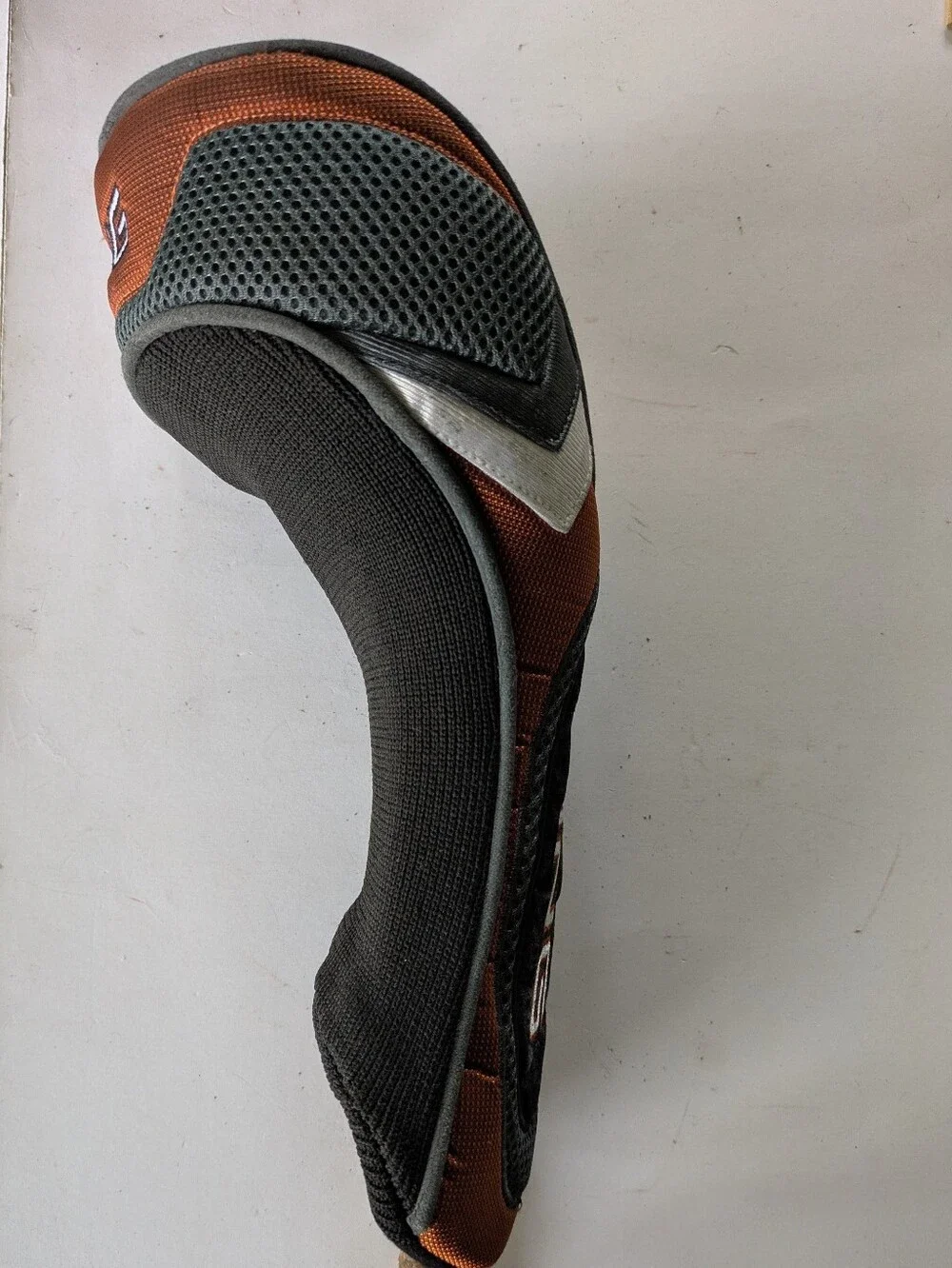 PING Men's Black and Orange Golf Headcover Sock 13 x 6